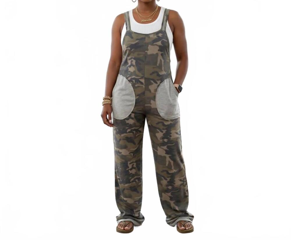NEW BLAKELEY ricki camouflage jumpsuit in green